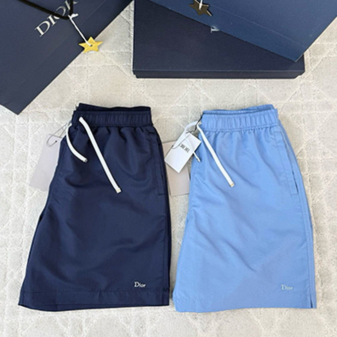 dior mini logo embroidery beach swim shorts
